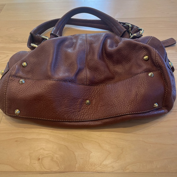 Danier Brown Leather Shoulder Bag - Picture 3 of 10